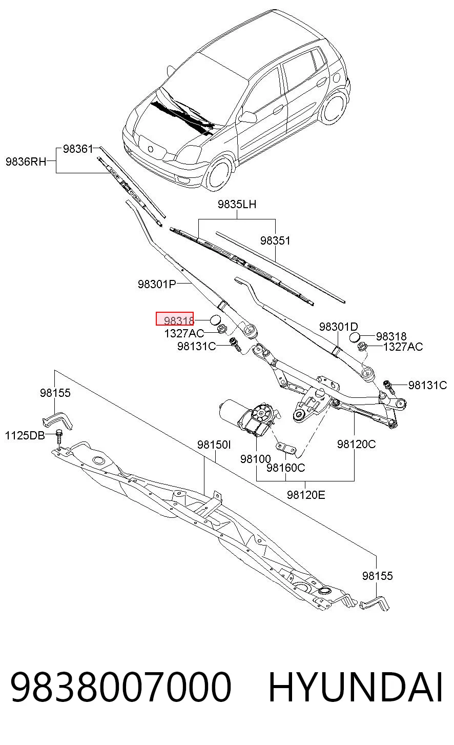 9838007000 Hyundai/Kia