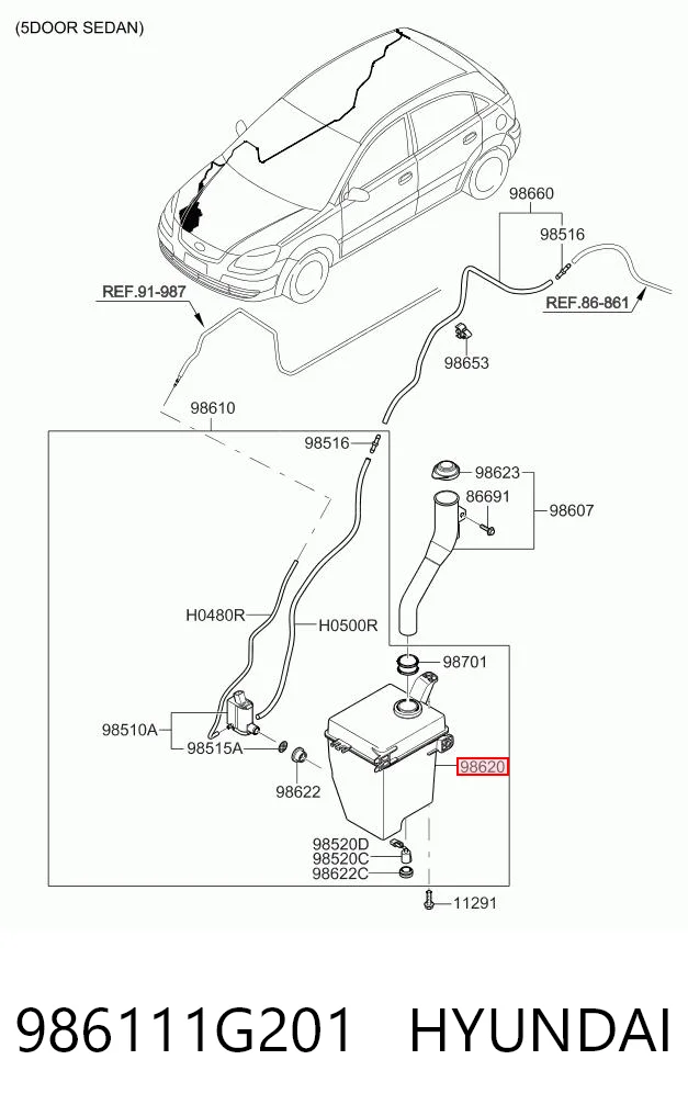 986111G201 Hyundai/Kia