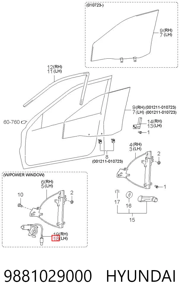 9881029000 Hyundai/Kia