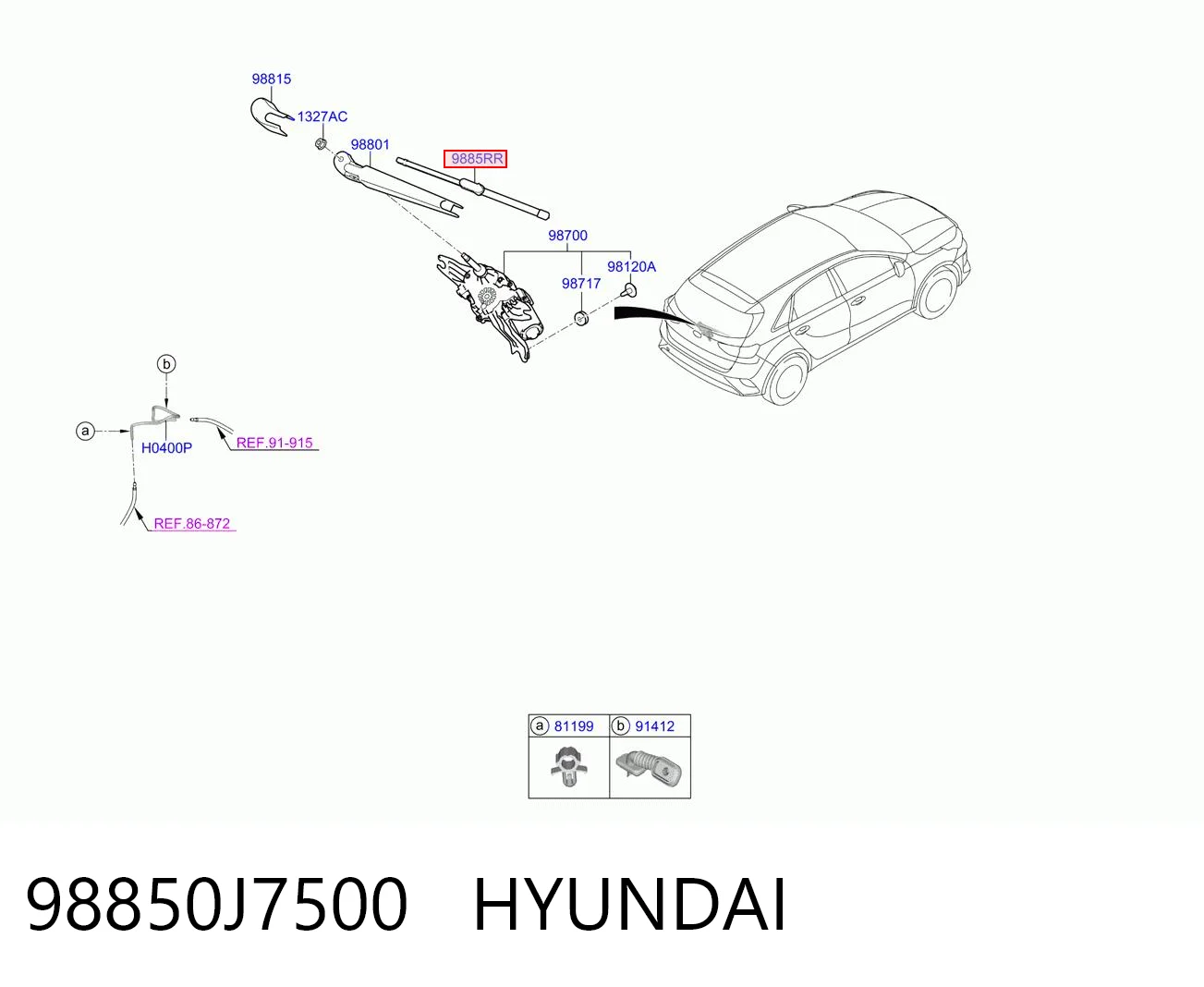 98850J7500 Hyundai/Kia
