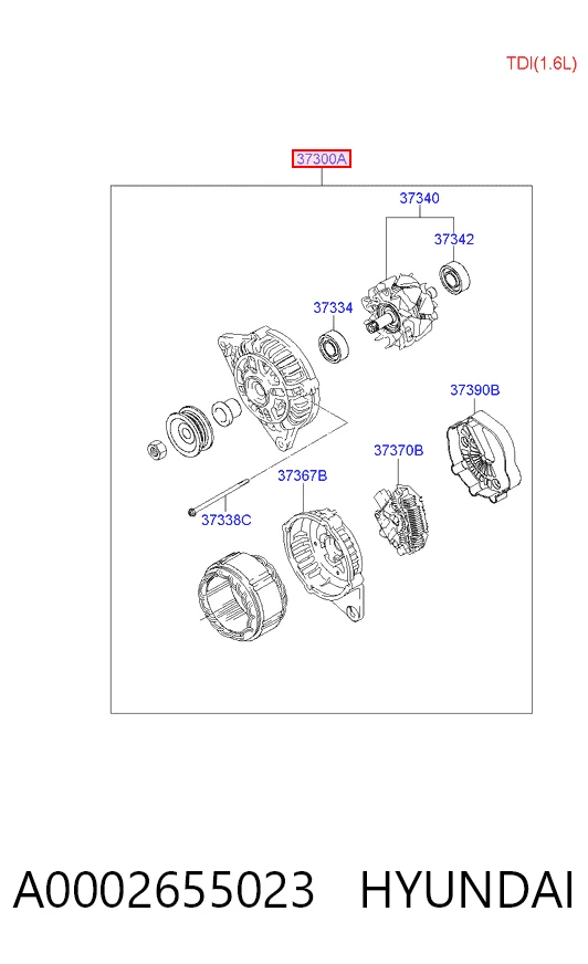 A0002655023 Hyundai/Kia Gerador