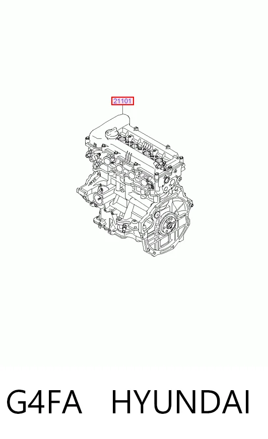 G4FA Hyundai/Kia Motor montado