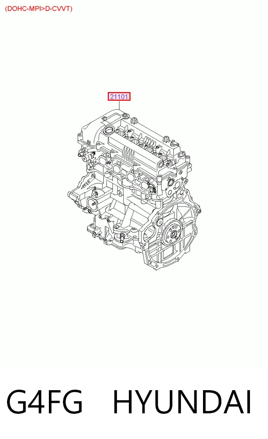 Motor montado para Hyundai Elantra V MD