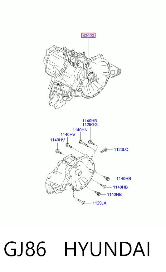 Caixa de Mudança montada (caixa mecânica de velocidades) para Hyundai Matrix  FC