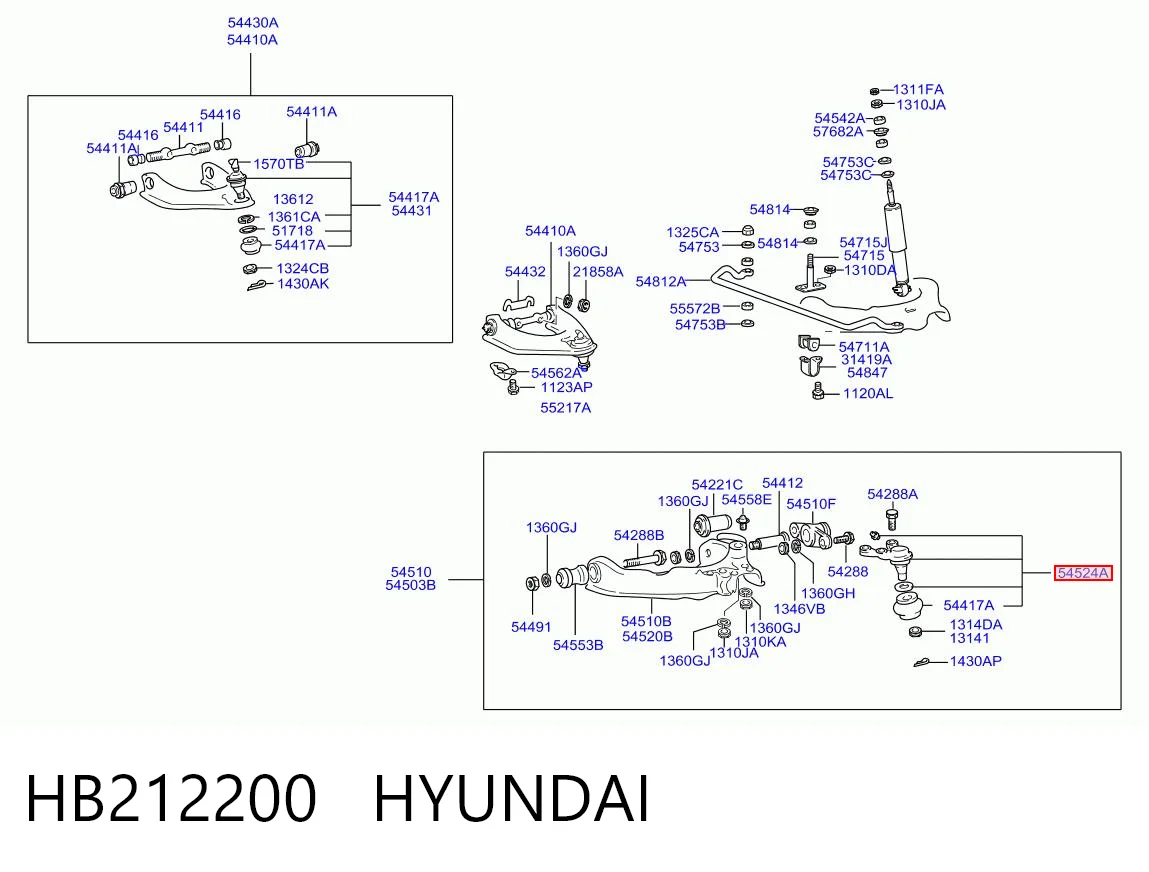 Compre Suporte de esfera inferior Hyundai Galloper 