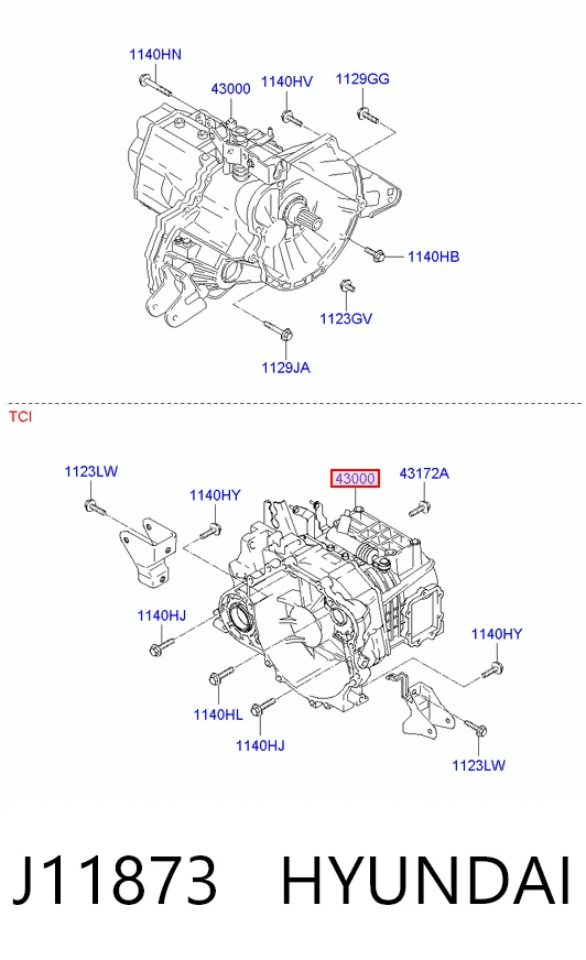 Caixa de Mudança montada (caixa mecânica de velocidades) para Hyundai Elantra III XD