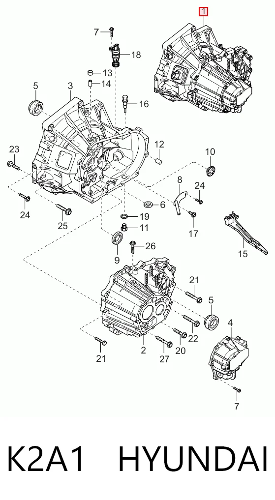 Caixa de Mudança montada (caixa mecânica de velocidades) Honda 0K2A303000 preço, a partir de 66,40 USD