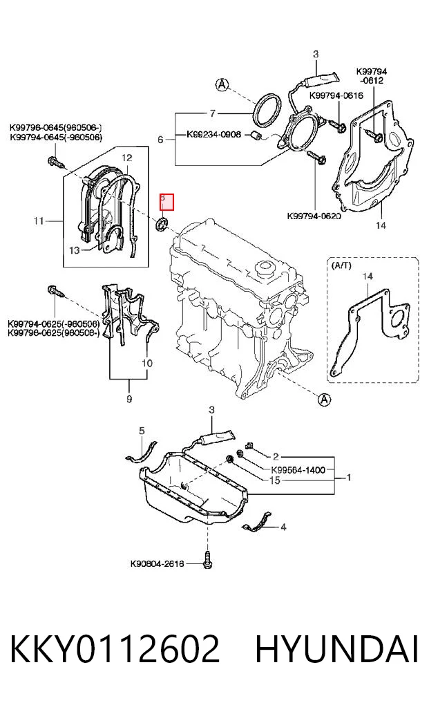  Vedação da árvore distribuidora de motor Mazda 323 F VI hatchback (BJ) (1998 - 2003) F VI