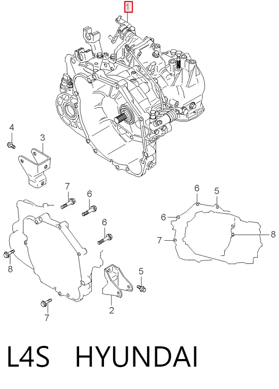 L4S Hyundai/Kia Caixa de Mudança montada (caixa mecânica de velocidades)