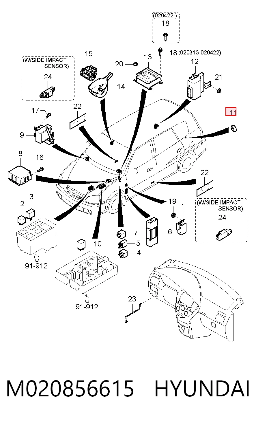 M020856615 Hyundai/Kia
