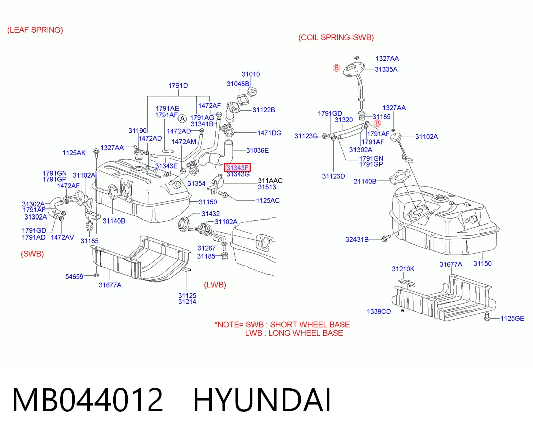 MB044012 Hyundai/Kia