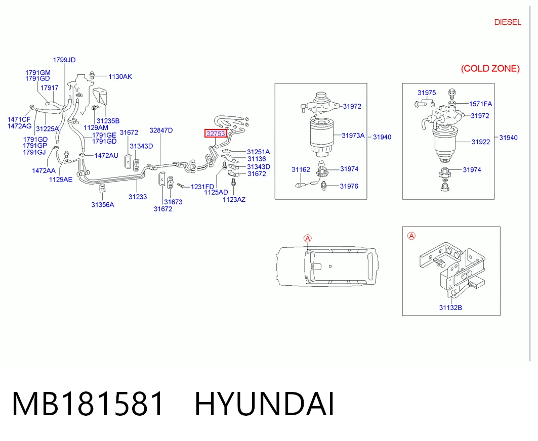 MB181581 Hyundai/Kia