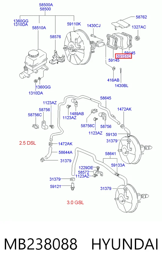 MB238088 Hyundai/Kia