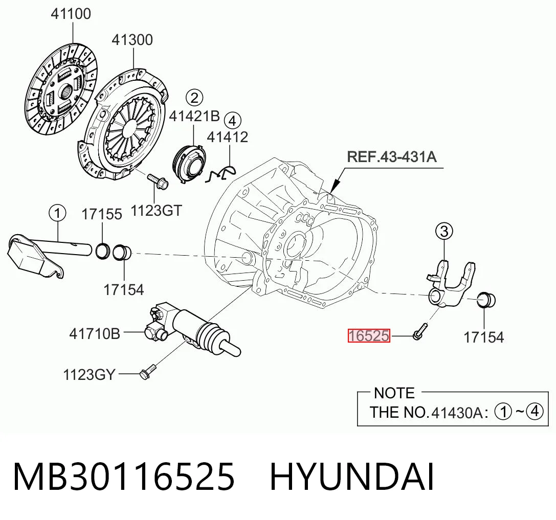 MB30116525 Hyundai/Kia 