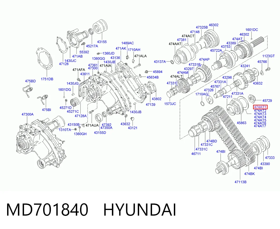 MD701840 Hyundai/Kia