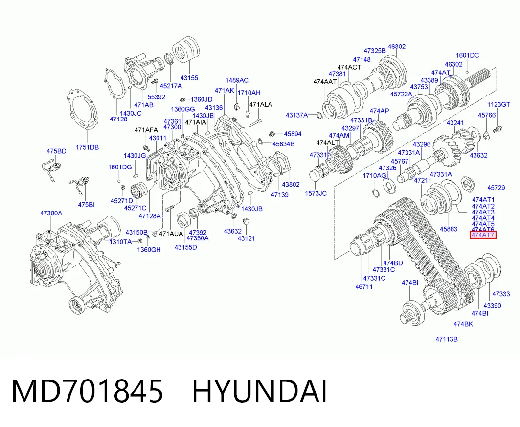 MD701845 Hyundai/Kia