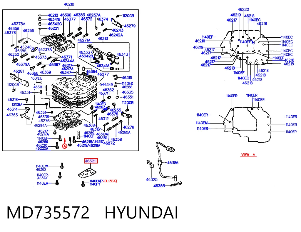 Filtro da Caixa Automática de Mudança para Hyundai Sonata III 