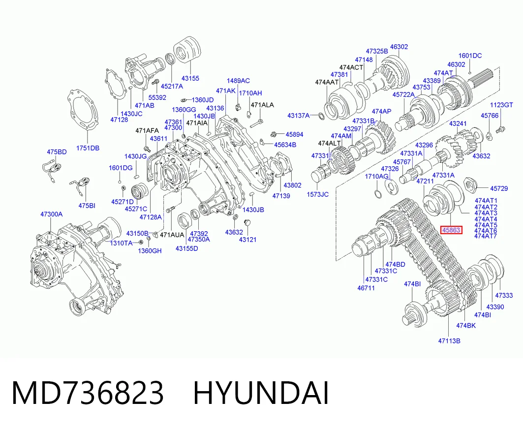 6307ZNR Ford Rolamento da árvore secundária da Caixa de Mudança