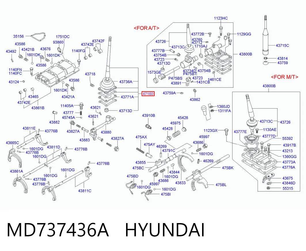 Avalanca de mudança Hyundai Galloper  JK ao melhor preço