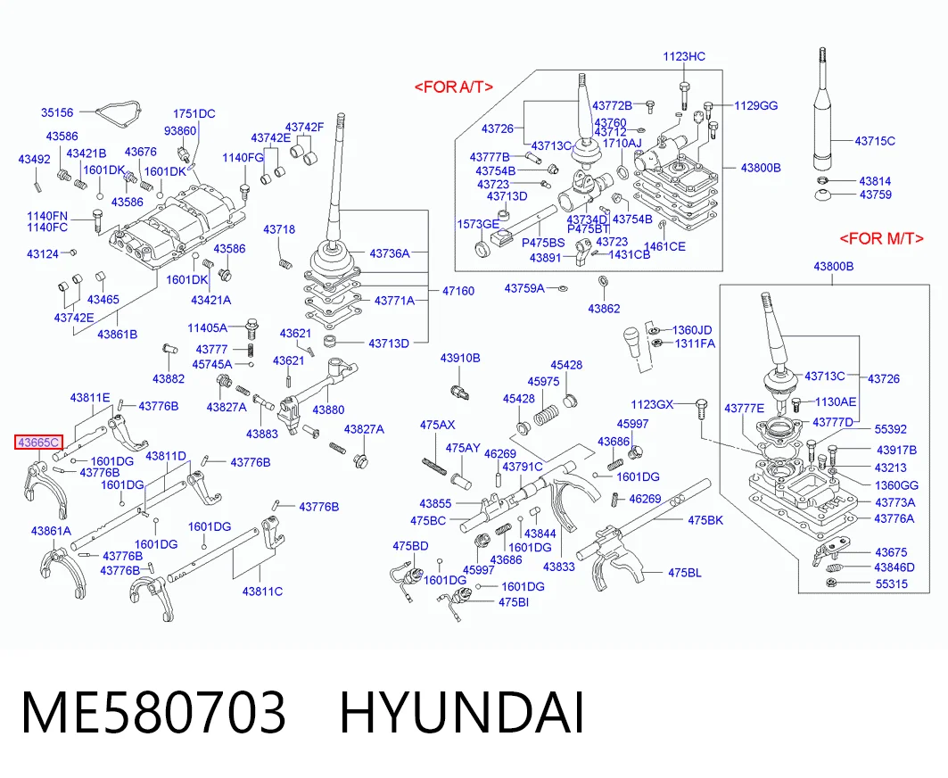 ME580703 Hyundai/Kia