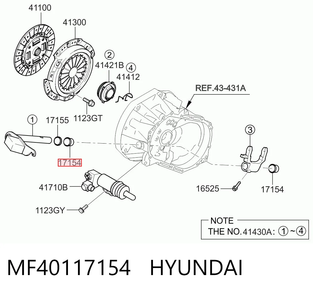 MF40117154 Hyundai/Kia