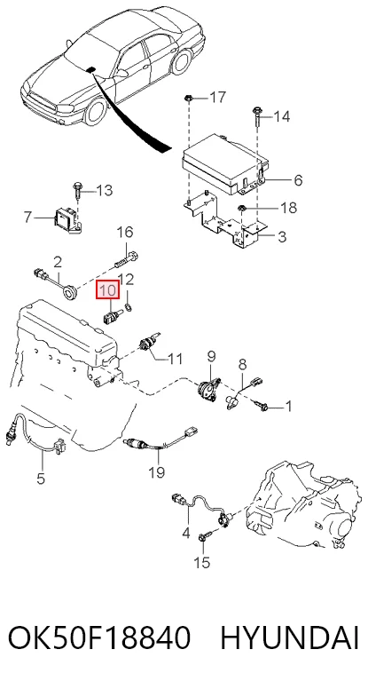Compre Sensor de temperatura do fluido de esfriamento KIA Rio 1