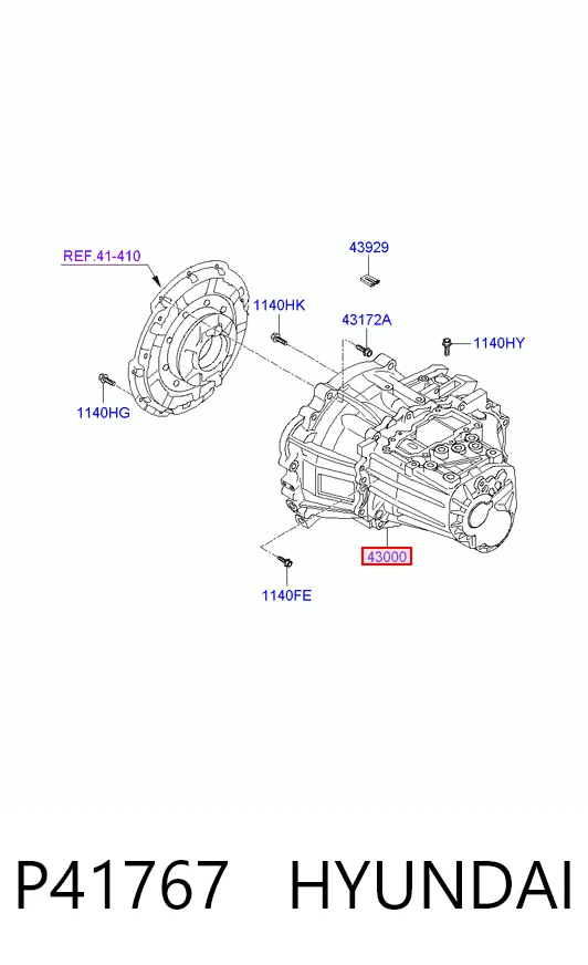 Caixa de Mudança montada (caixa mecânica de velocidades) para Hyundai Matrix  FC