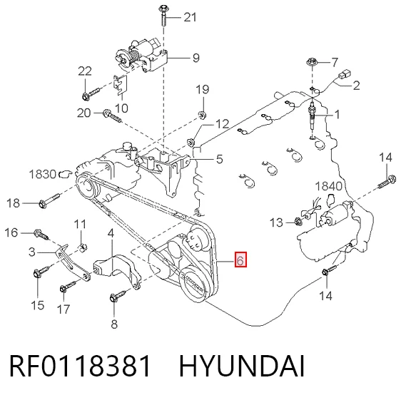 RF0118381 Hyundai/Kia