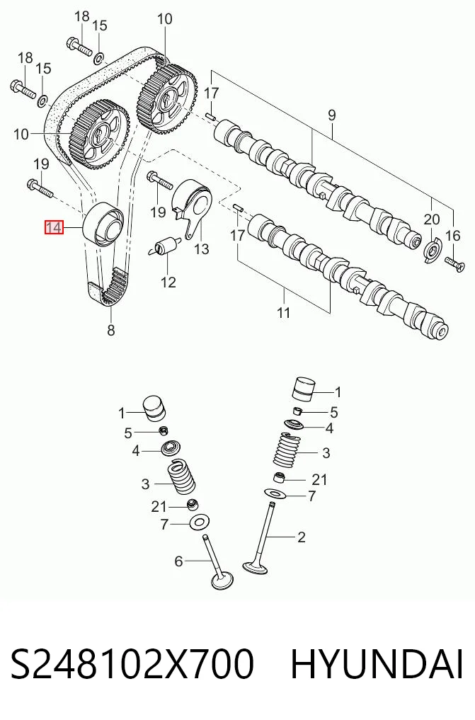 Rolo parasita da correia do mecanismo de distribuição de gás para Mazda 323 BF