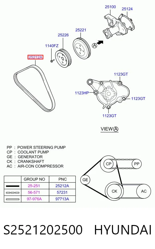 S2521202500 Hyundai/Kia