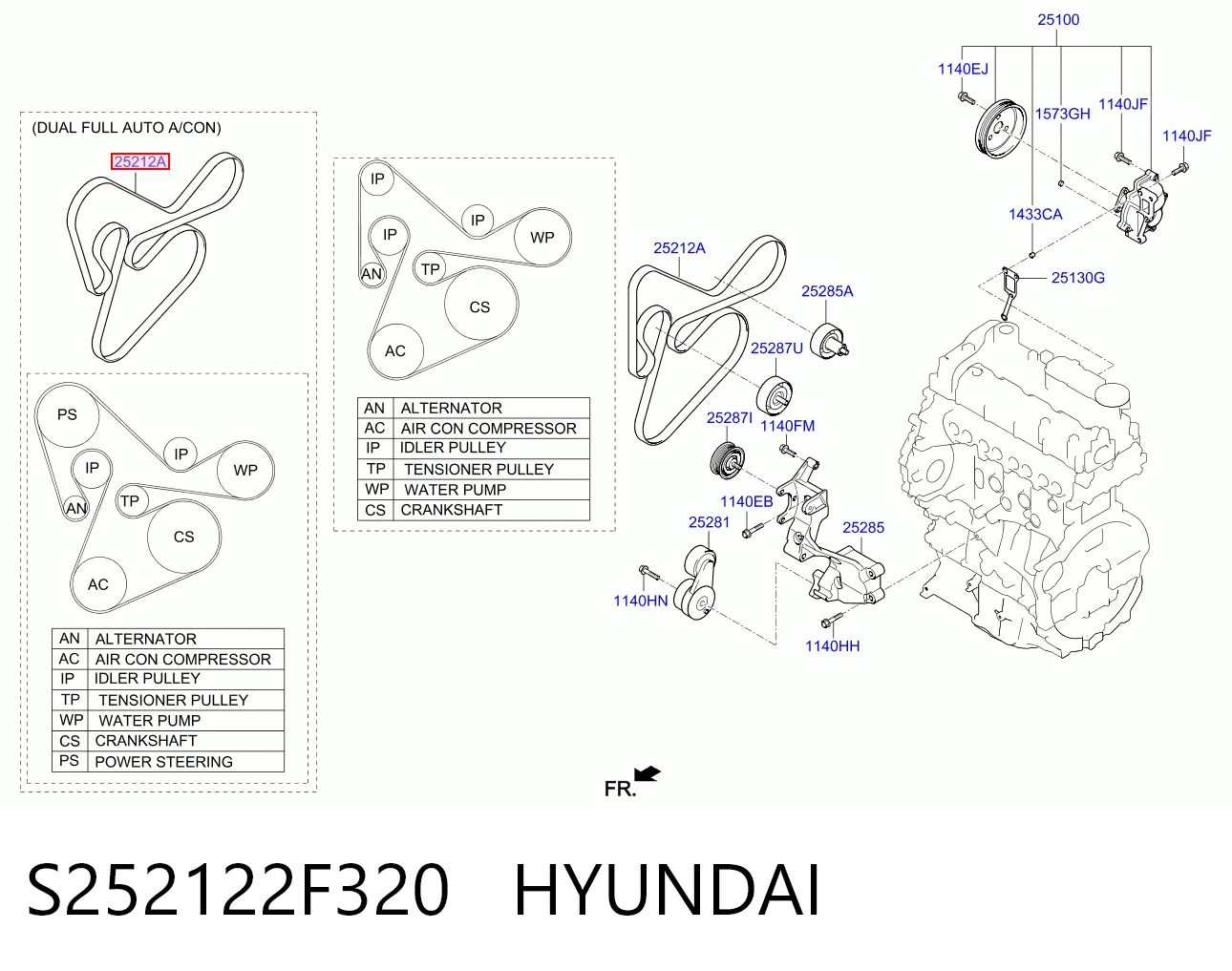 S252122F320 Hyundai/Kia