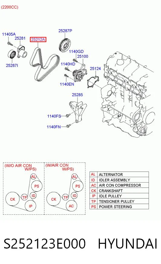 S252123E000 Hyundai/Kia