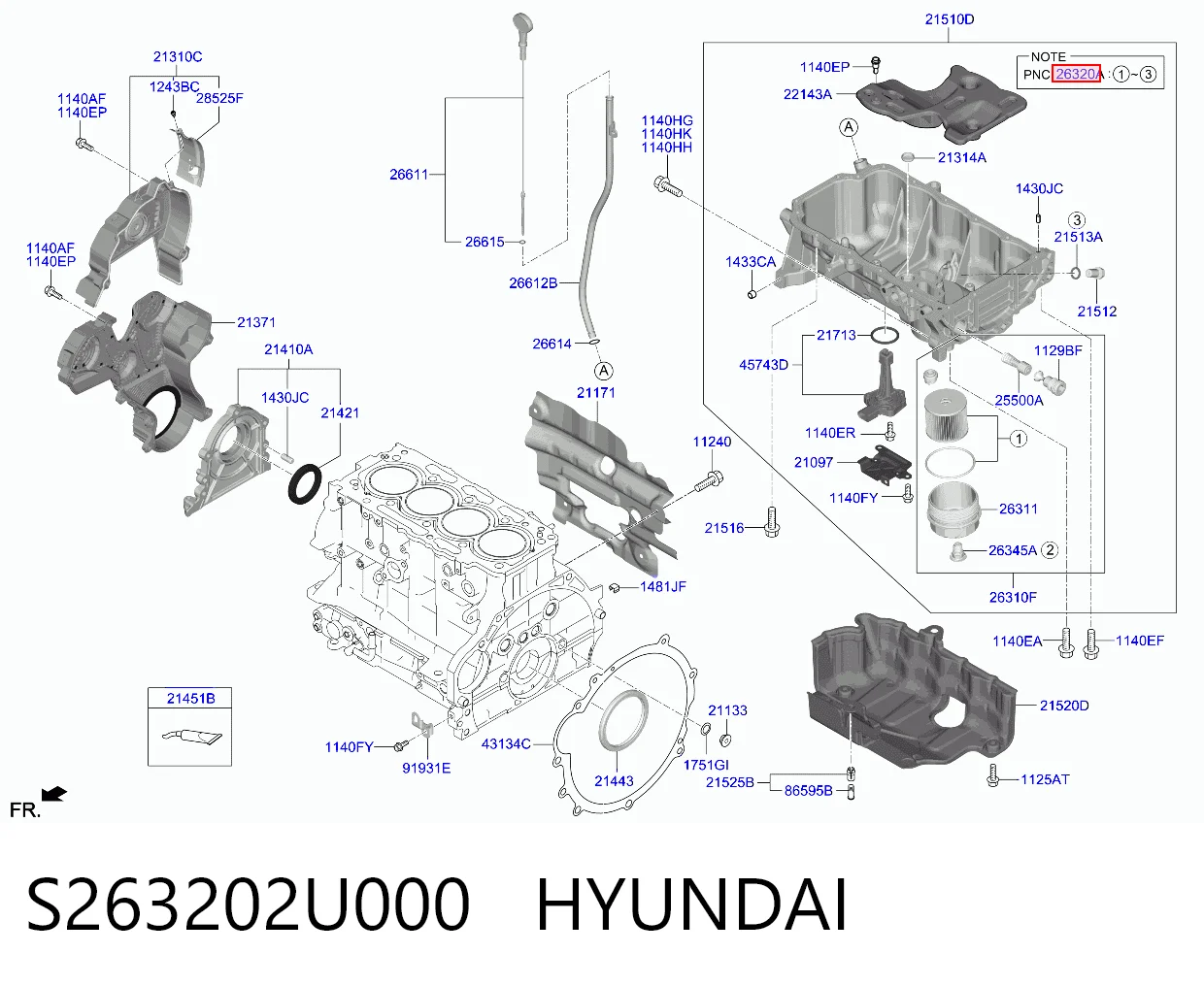 S263202U000 Hyundai/Kia