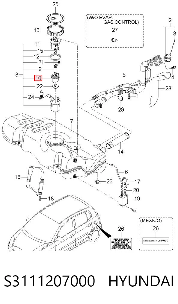 S3111207000 Hyundai/Kia