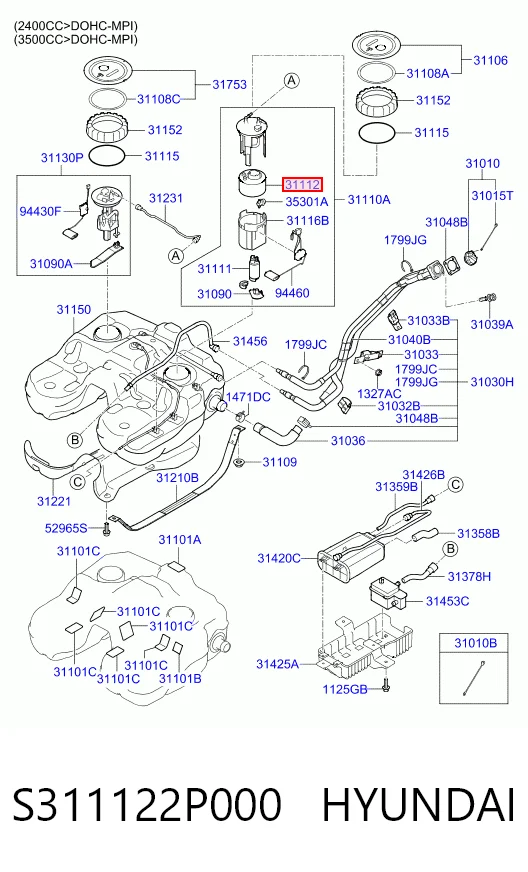 S311122P000 Hyundai/Kia