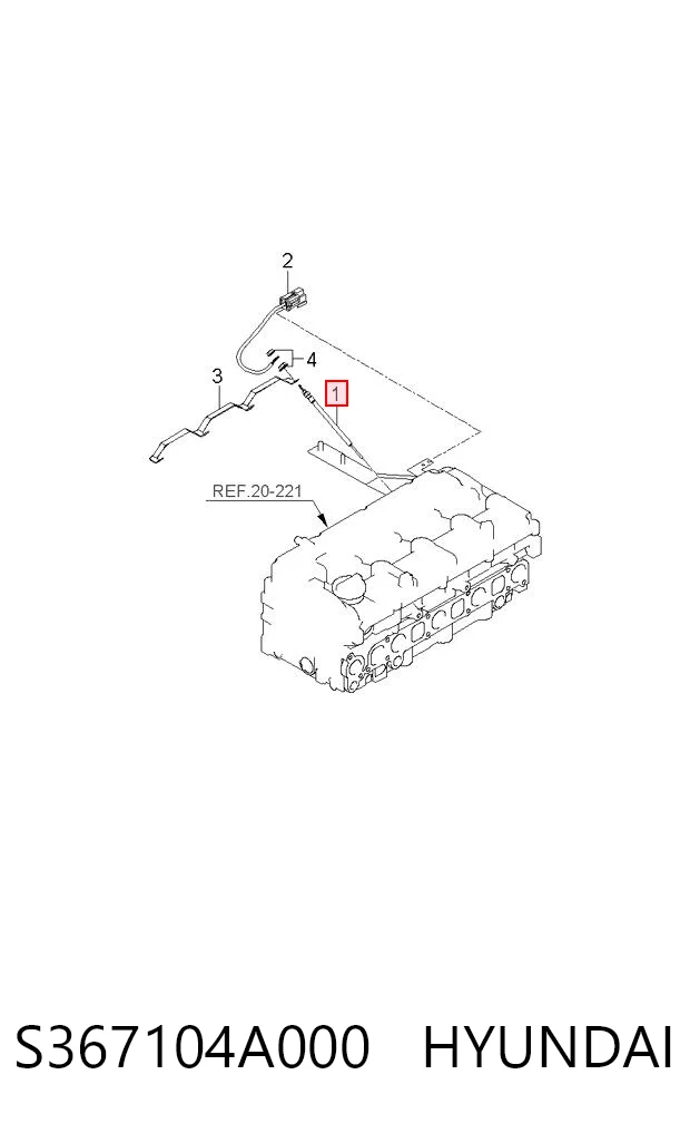S367104A000 Hyundai/Kia Vela de incandescência