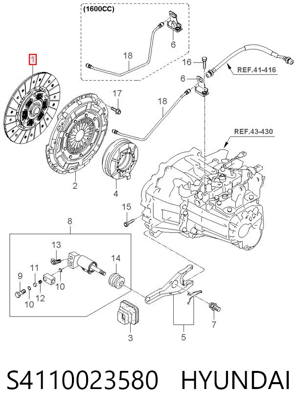 S4110023580 Hyundai/Kia