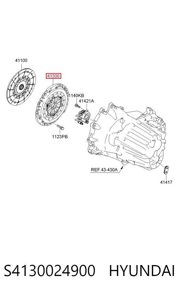 Cesta de embraiagem para Hyundai Santa Fe CM