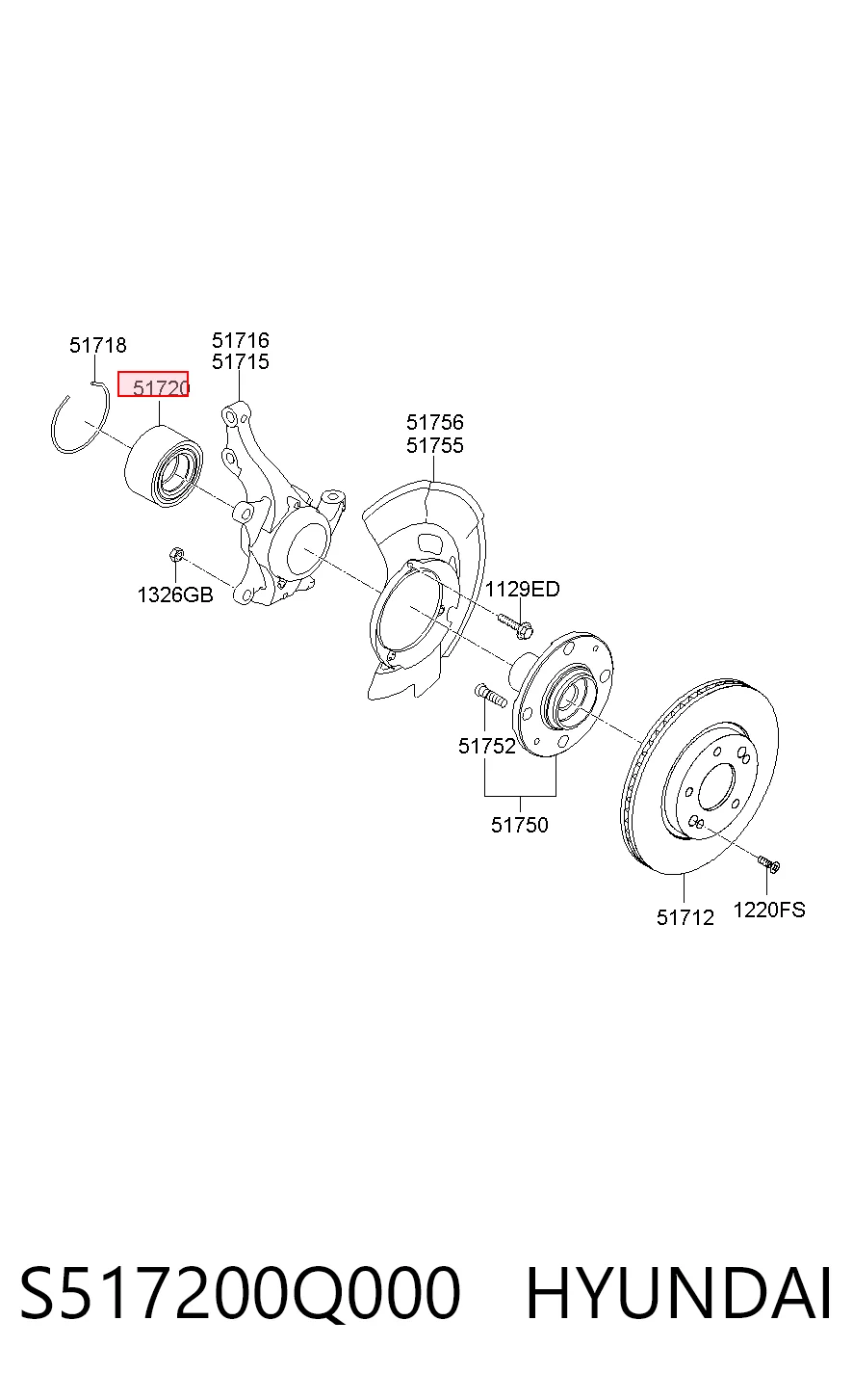 S517200Q000 Hyundai/Kia