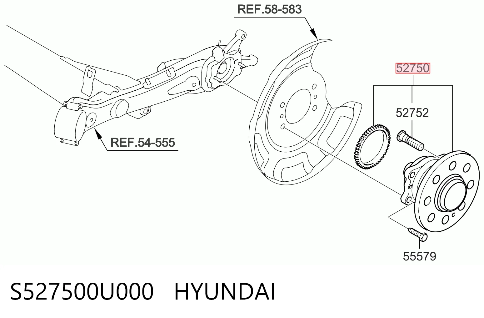 S527500U000 Hyundai/Kia