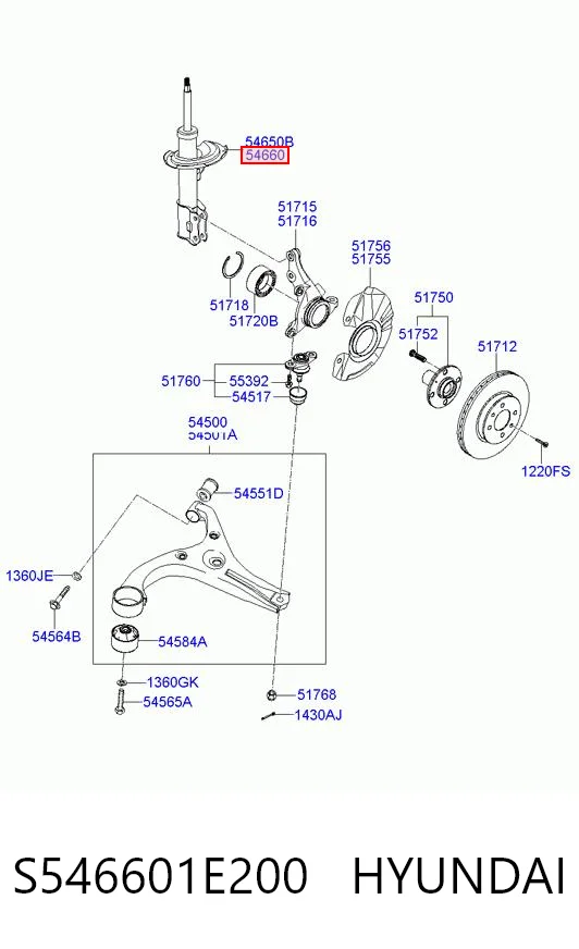 S546601E200 Hyundai/Kia