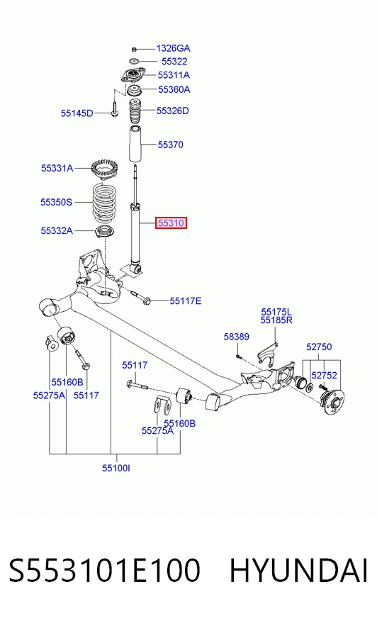 S553101E100 Hyundai/Kia