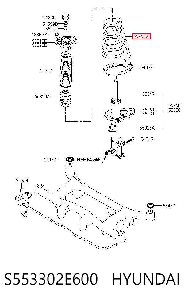 Mola traseira S25043 Tangun