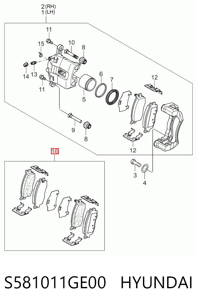S581011GE00 Hyundai/Kia