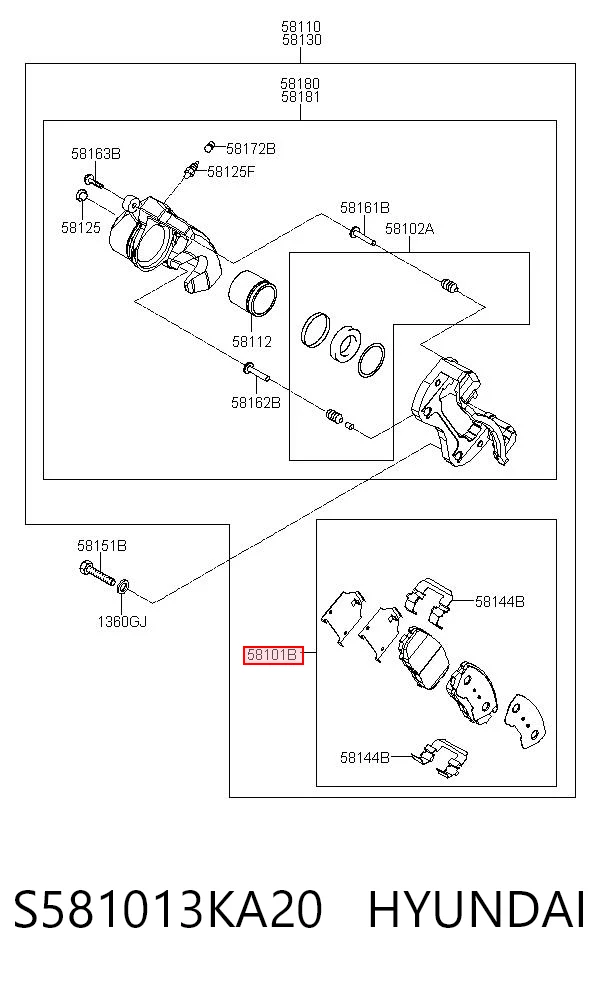 S581013KA20 Hyundai/Kia