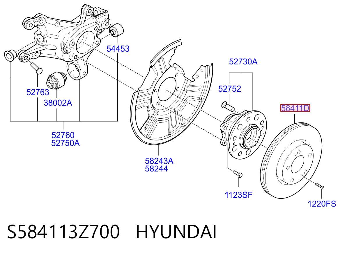 S584113Z700 Hyundai/Kia