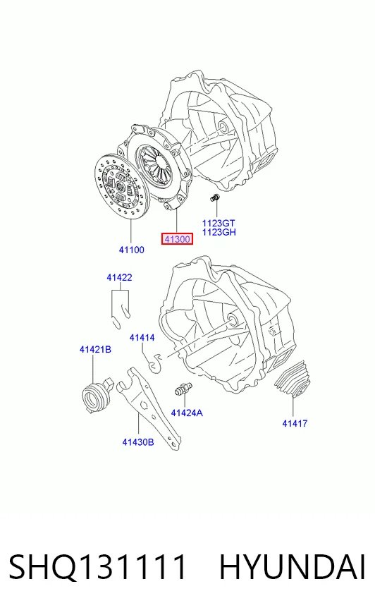 Cesta de embraiagem para Hyundai Galloper JK