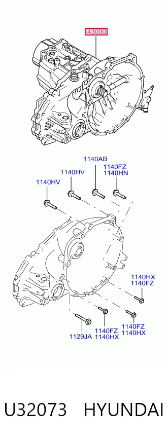 Caixa de Mudança montada (caixa mecânica de velocidades) Hyundai Accent preço, a partir de 102,65 USD