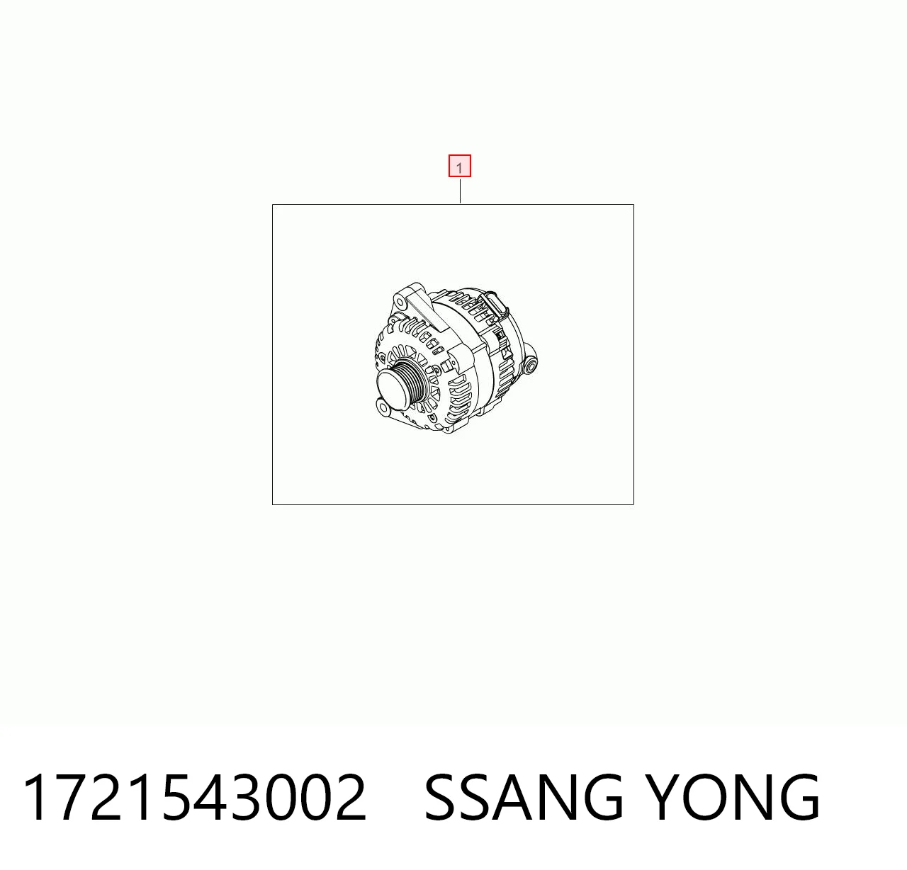 1721543002 Ssang Yong Polia do gerador