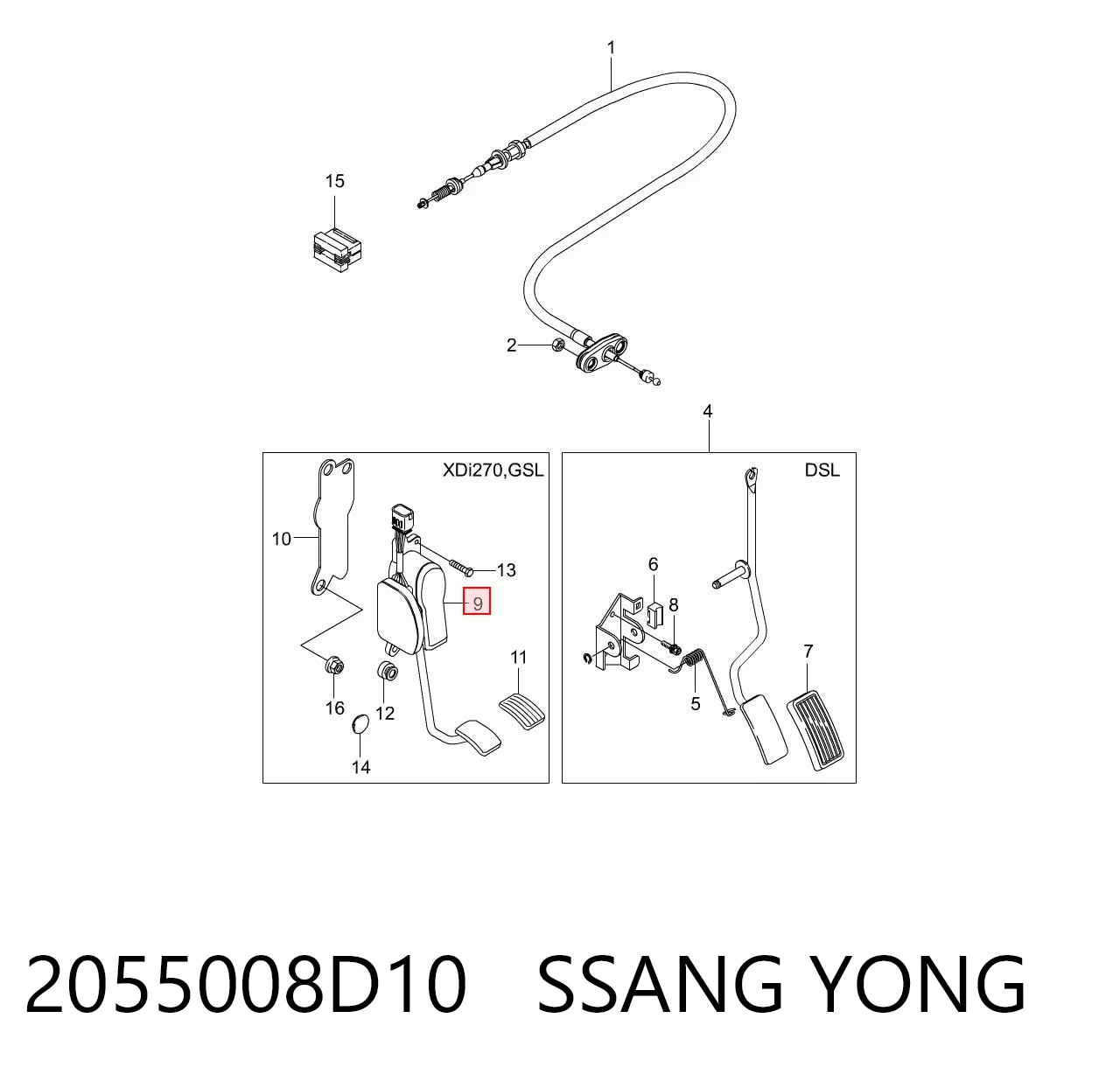 2055008D10 Ssang Yong